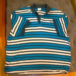 Lacoste stripe polo